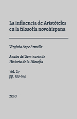 La influencia de Aristóteles en la filosofía novohispana