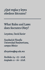 What Rules and Laws does Socrates Obey?